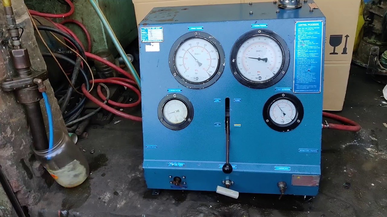 VTU1100N HANMI Fuel Valve Test Bench Testing at only 4Bar Air pressure