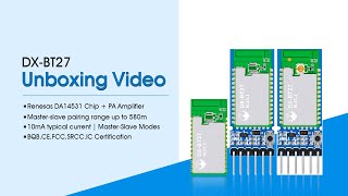 Dx-Smart Bt27 Master And Slave Module Developer Kit Unboxing Video