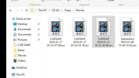 The problem with recording with fraps