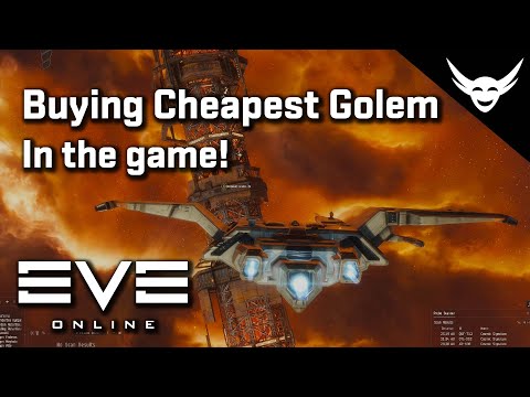 EVE Online - Sneaking the Cheapest Golem Out of Low Sec!"