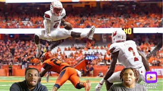 OMG LAMAR HURDLED HIM IN COLLEGE! Ki \& Jdot Reacts to Lamar Jackson 2016 Heisman Highlights