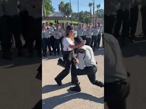 IDF reserve duty captain proposes while at an IDF ceremony
