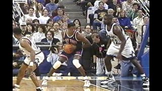NBA On NBC - Shaq (41p) Battles Patrick Ewing (38p) In Orlando! Great OT Game! 1995
