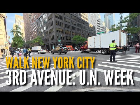 🗽 WALK NYC with me: Third Avenue during the UN Week Gridlock