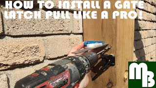 How to install a Gate Latch Pull / Hidden Release Cable right the first time.  Like a pro or better!
