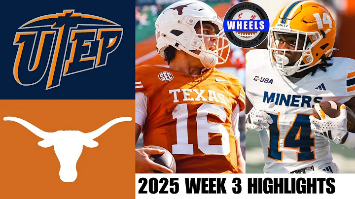 #7 Texas vs UTEP Highlights | Week 3 | 2025 College Football Highlights