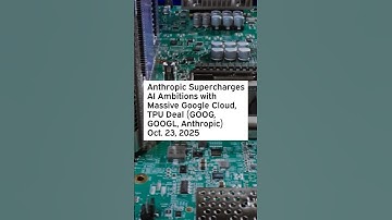 Anthropic Supercharges AI Ambitions with Massive Google Cloud, TPU Deal #GOOG #GOOGL #Google