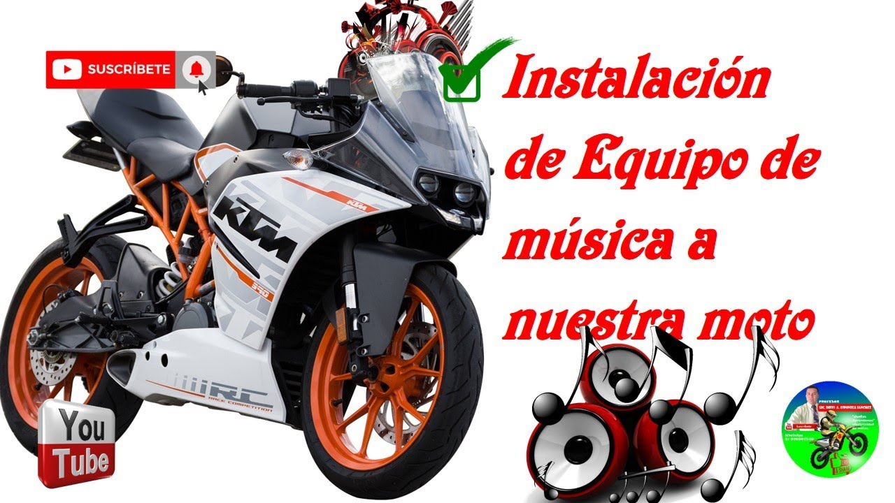 Ciudadanía Acostumbrar haga turismo Instalación de equipo de música a nuestra moto - YouTube