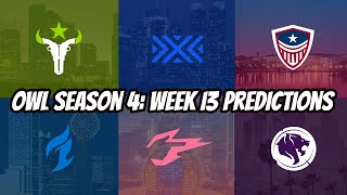 Overwatch League Season 4 Week 13 Predictions