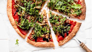 Insanely GOOD Cheeseless Pizza (Dairy-Free, Vegan)
