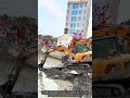 Scary Moment! Heavy Excavator Falling into the River