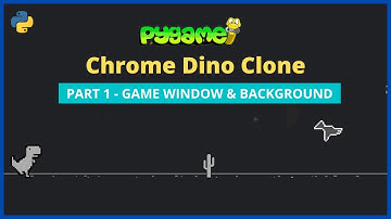 Dino clone game with pygame | PART 1 | Game window & scrolling background in pygame | #pyguru