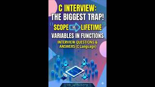 interview questions(scope and lifetime of variables in function)|cnotes|cprogramming|#programming