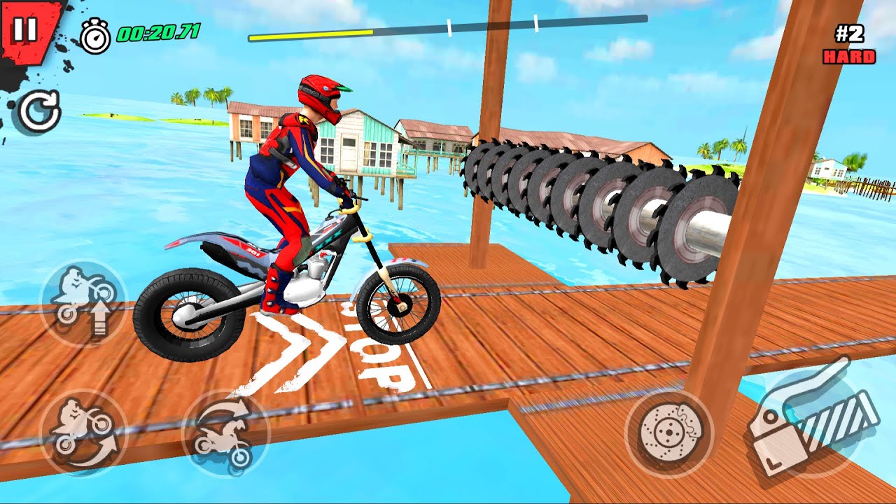 Trial Mania Dirt Bike Games lvl 2 Motocross Impossible Mega Ramp