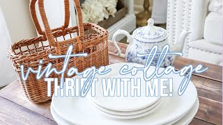 THRIFT WITH ME FOR VINTAGE COTTAGE HOME DECOR + see what I found!