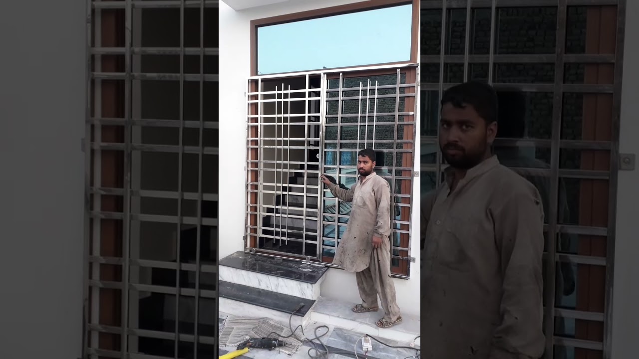 stainless steel sliding grill door +923235217544 WhatsApp or call now