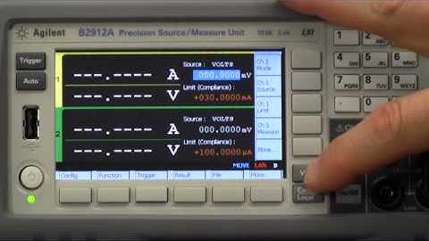 Keysight B2900A SMU Quick Spot and Sweep Measurement of LED