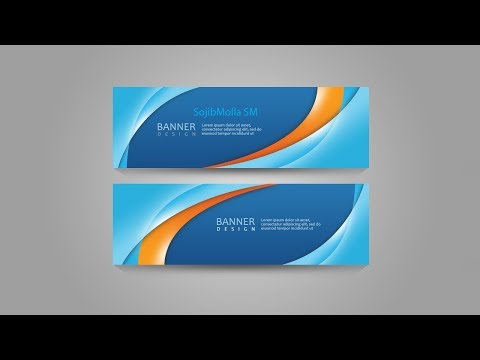 Photoshop Tutorial Banner Abstract Floral SojibMolla SM