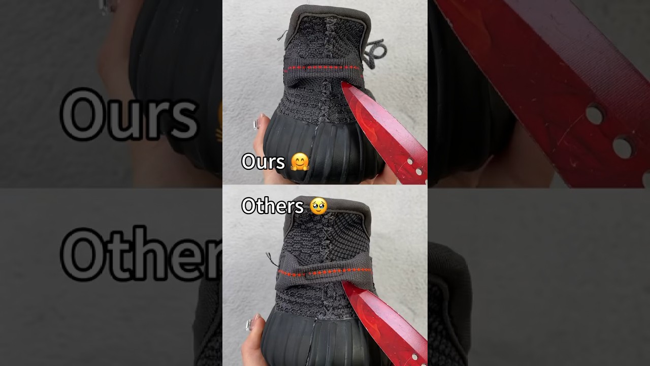 Real Vs Fake Black Yeezy 350 V2 Boost 