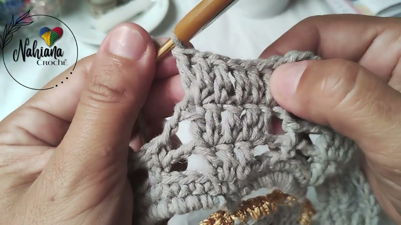 Centro de mesa Reluzente parte II versão destro 🧶