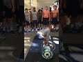 Saquon barkley power cleans 405  shorts