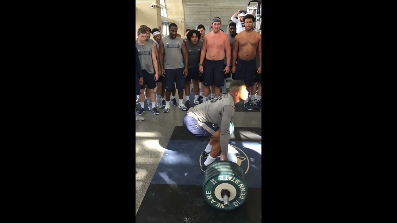Saquon Barkley Power Cleans 405 Shorts
