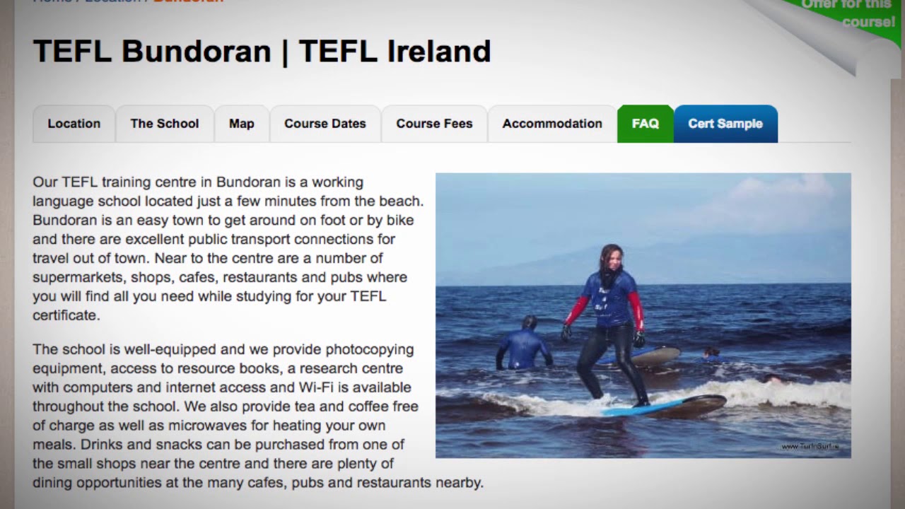Welcome to Our TEFL / TESOL School in Bundoran, Ireland | Teach & Live ...