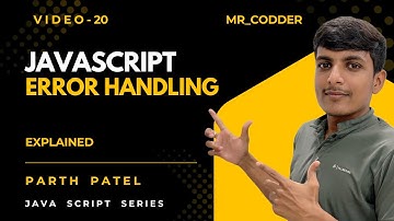Error Handling in JavaScript 🔥 | Try Catch Finally | Tutorial #20