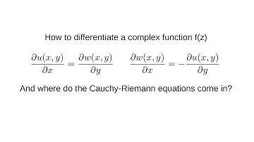Differentiation of a complex function