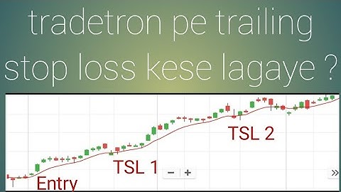 #Tradetron pe Trailing stop loss kese set kare #algotrading