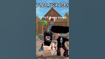 I 1v1’d my crush 😍 #roblox #fyp #mm2