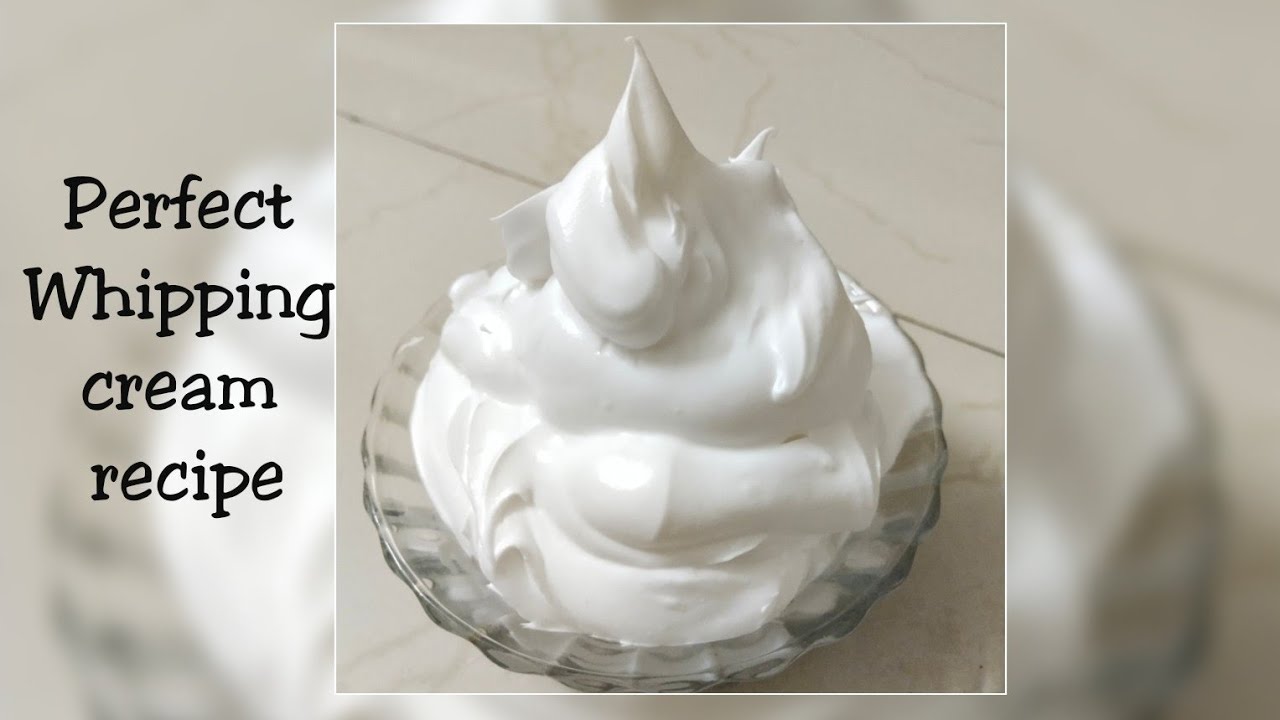 wipped cream recipe /how to make perfect whipping cream(marathi) YouTube