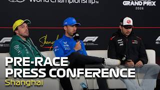 F1 Press Conference – Gasly, Alonso & Ocon | 2026 Chinese Grand Prix