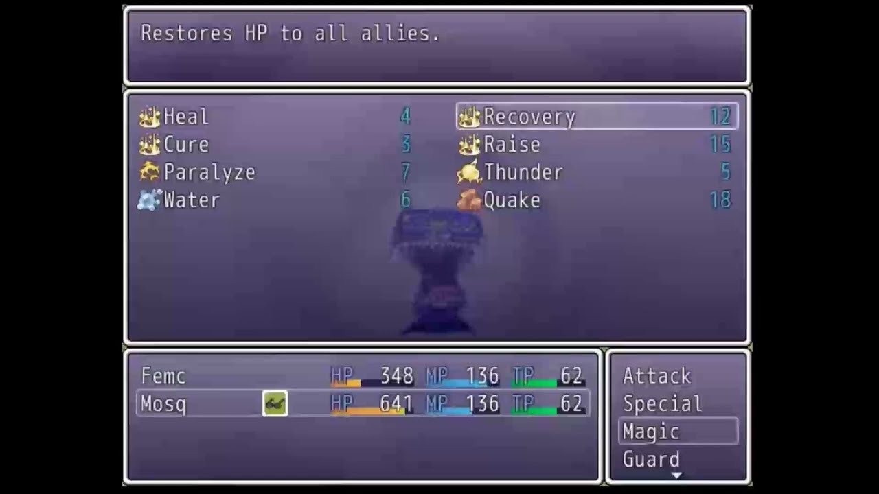 A very lazily rpg maker game I recently made for some reason lol