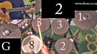 KATA 1A D G A GUITAR DRUM TUTORIAL EXTENDED HANS DROM PROJEK
