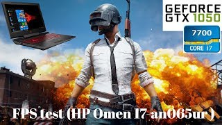 FPS test (HP Omen 17-an065ur) PUBG