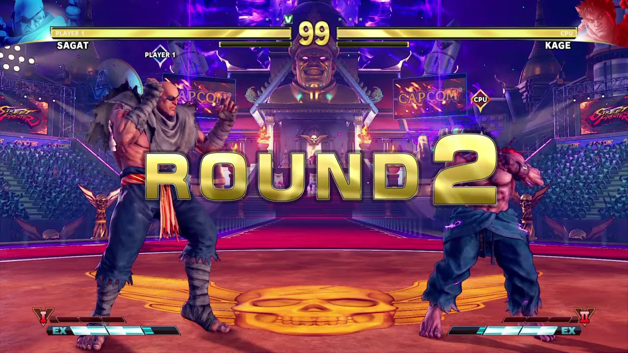 STREET FIGHTER V Sagat vs Kage