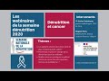 Webinaire semaine dnutrition 2020  dnutrition et cancer