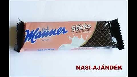 MANNER WAFER  STICKS BLACK AND WHITE AUSTRIA
