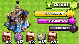 I MAXED Town Hall 18 with 100,000 GEMS!!! | Maxed TH18 Gameplay and Upgrade Spending Spree COC screenshot 4