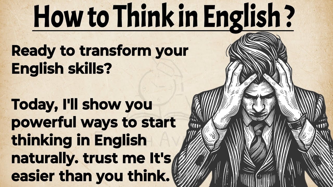 Outline Video How to Think in English? || No more Translating in Your Head || Improve Your English ✅ || Easy Tips