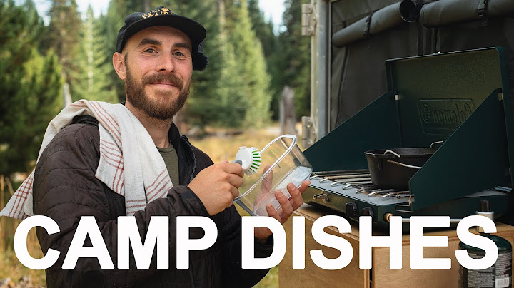 How to Wash Dishes While Camping