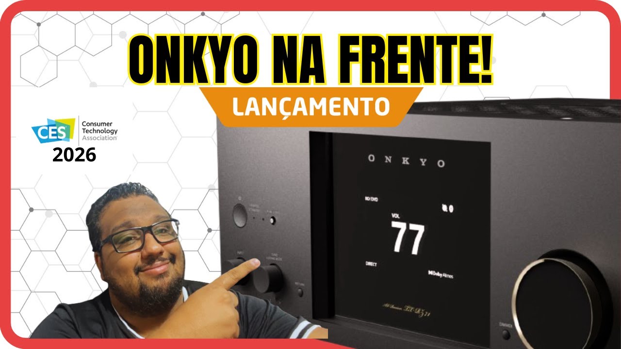ONKYO anuncia nova linha de receivers na CES 2026 – o que muda?