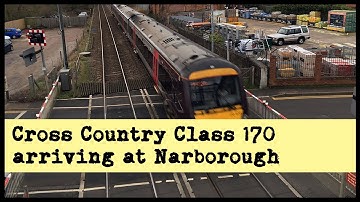 Cross Country Class 170 arriving at Narborough