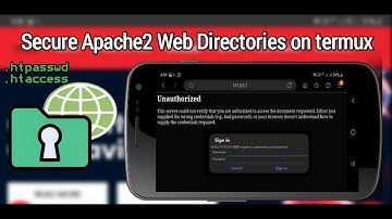 How to setup password protected web directories for apache web server on Termux | Android |
