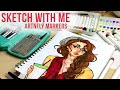 Sketch With Me // ArtnFly Marker Review // Jacquelindeleon