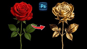 Turn anyting to golden   Adobe Photoshop Tutorial