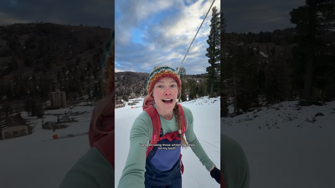 Катание на лыжах на курорте до его открытия 