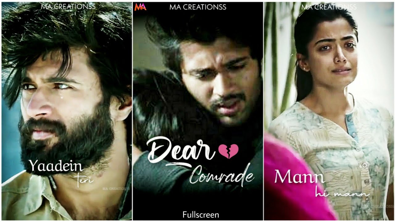 Dear Comrade Sad WhatsApp Status | Vijay Devarakonda & Rashmika Mandanna WhatsApp Status |Fullscreen