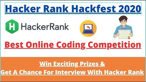 Hacker Rank Hackfest 2020. Win Prizes and get a  Chance for Interview. #Hackfest2020 #Coding #Job